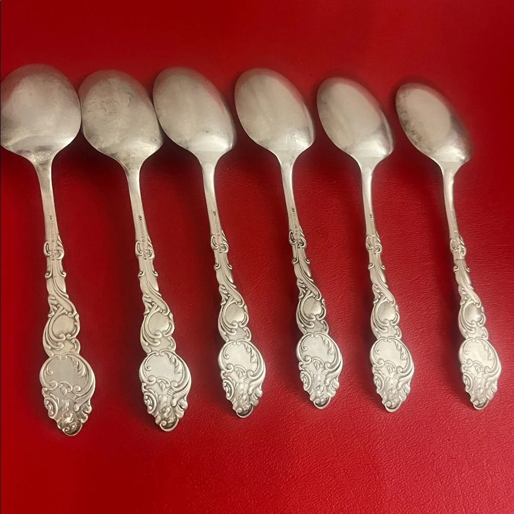 Vintage 1847 Rogers Bros. A1 demitasse teaspoons - 6